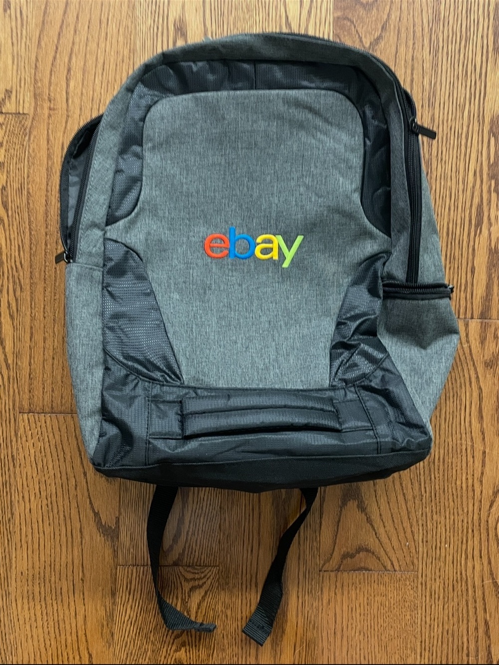 Gray and Black eBay Backpack - Lightweight Laptop Bag (NWOT)